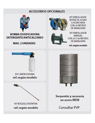 Accesorios opcionales